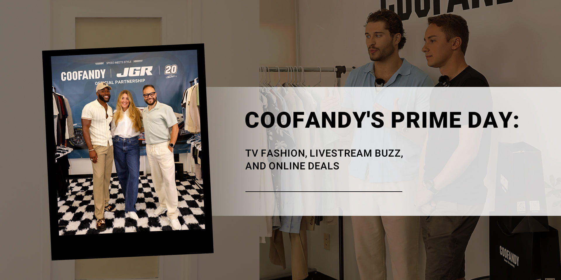 COOFANDY's Prime Day: TV Fashion, Livestream Buzz, and Online Deals