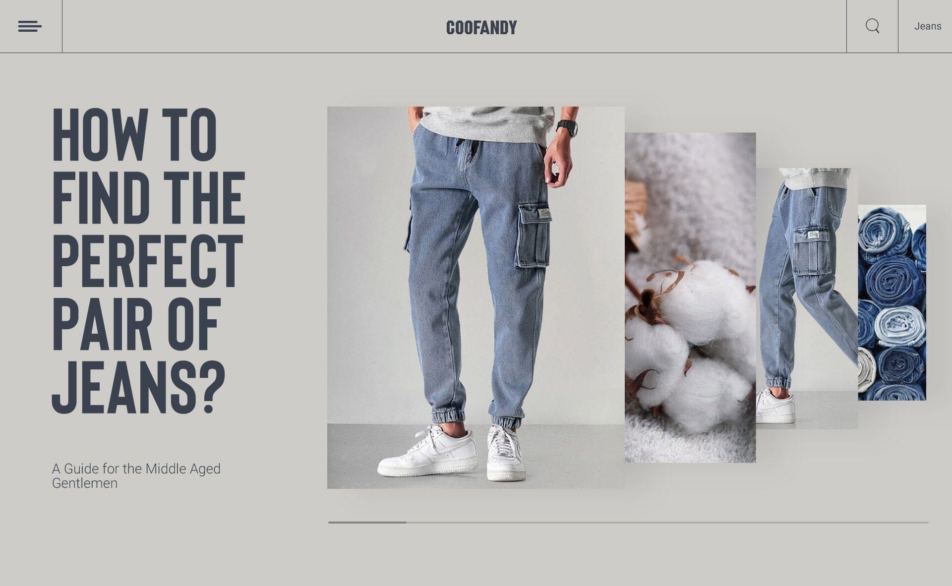 How to Find the Perfect Pair of Jeans - A Guide for the Middle Aged Gentlemen