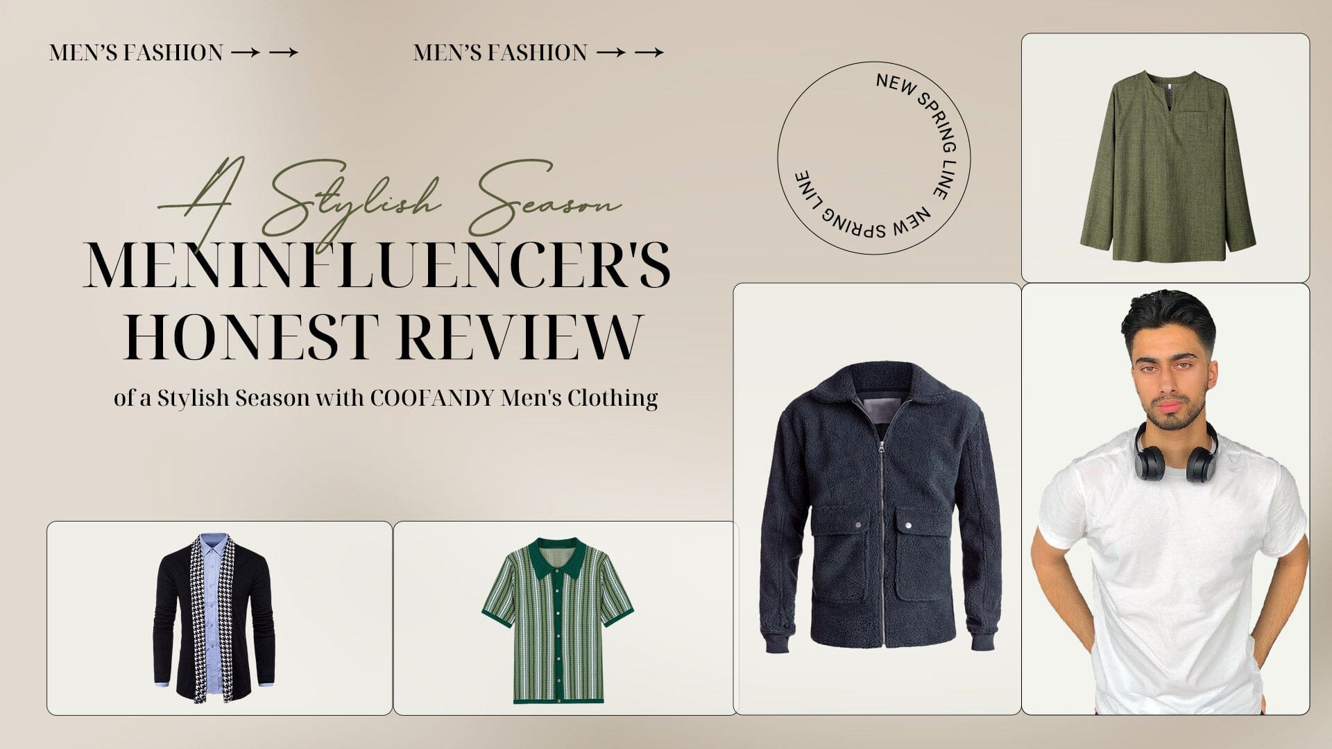 Meninfluencer's Honest Review of a Stylish Season With COOFANDY Men's Clothing