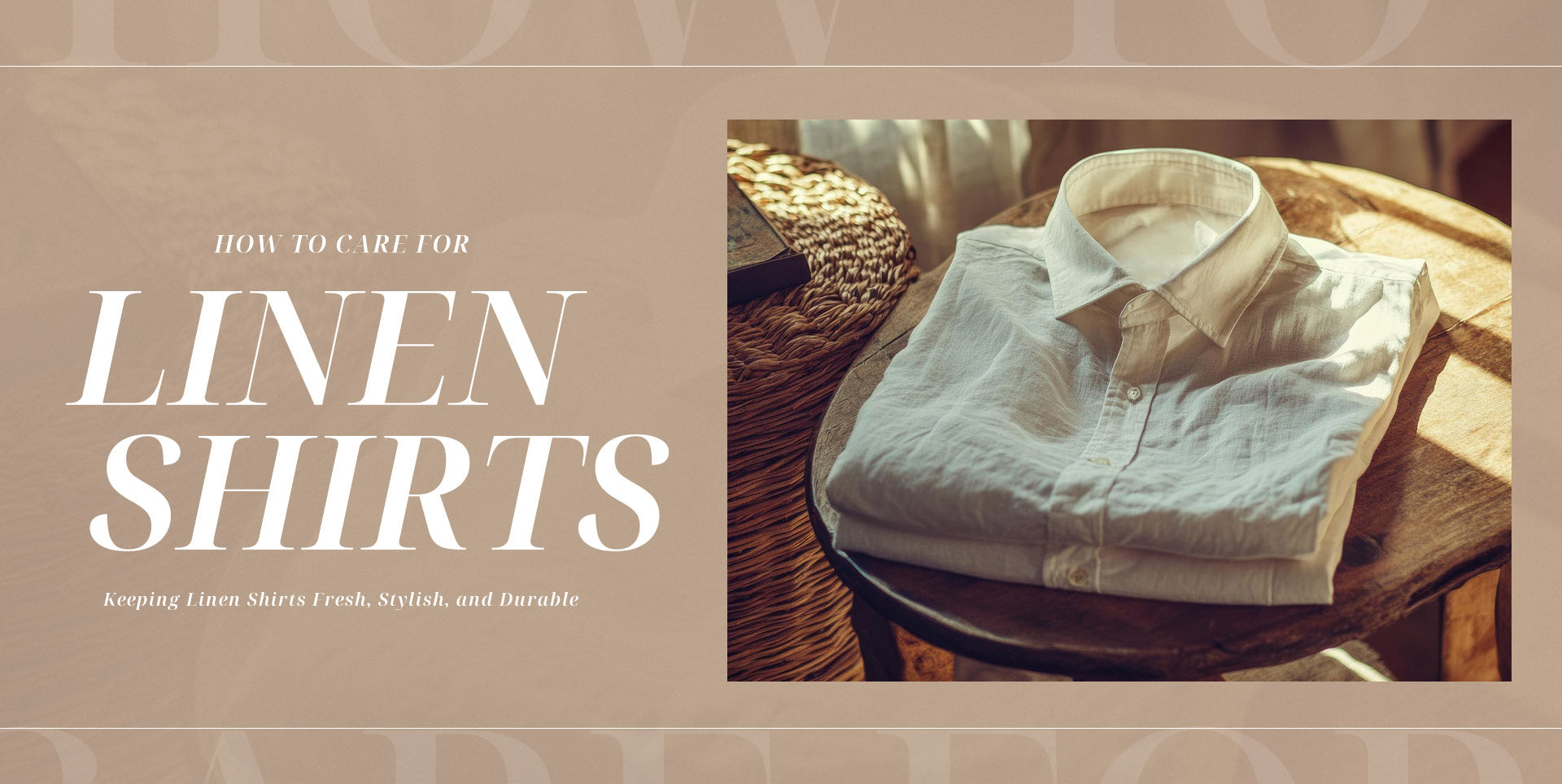 How to Care for Linen Shirts?