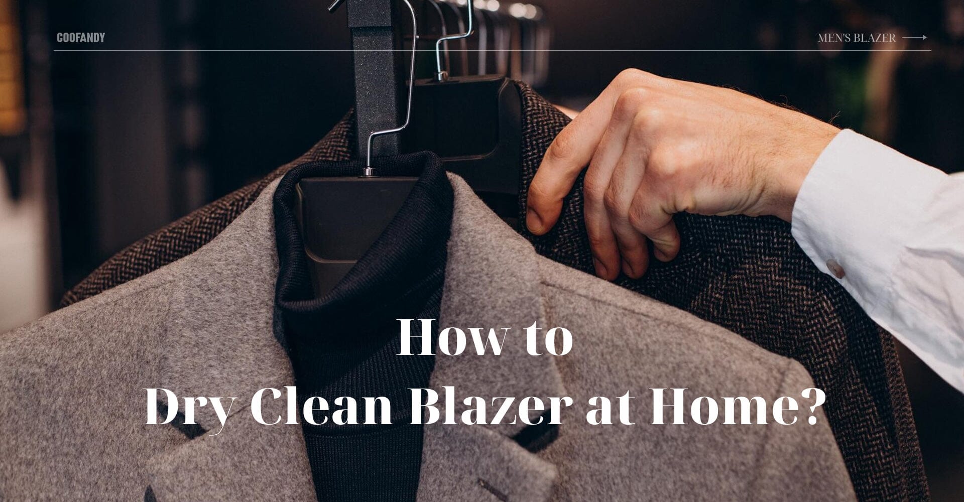 How to Dry Clean Blazer at Home