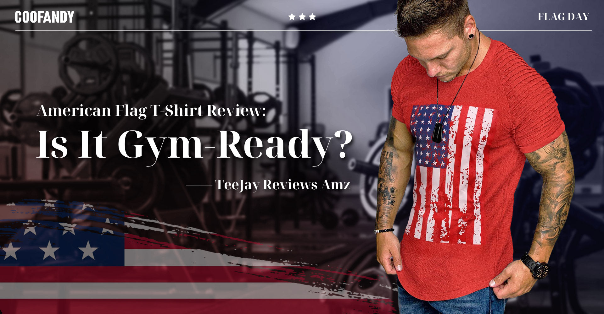 COOFANDY American Flag T-Shirt Review: Is It Gym-Ready? 🤔 - TeeJay Reviews Amz