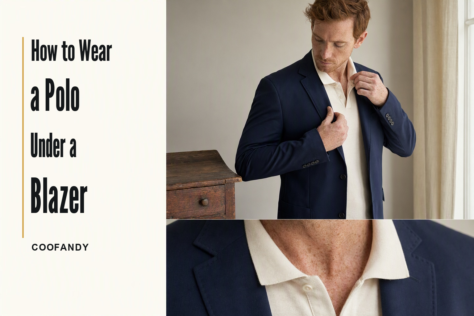 How to Wear a Polo Under a Blazer