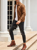 Casual Zip Up Corduroy Bomber Jacket (US Only)