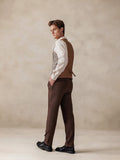 Plaid Splicing Tweed Vest Vest coofandy 