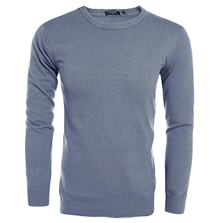 Maglione lavorato a maglia pullover slim fit girocollo (solo USA) 