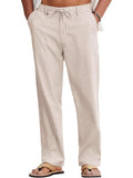 Casual Summer Cotton Linen Drawstring Pants (US Only)