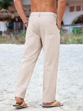 Casual Summer Cotton Linen Drawstring Pants (US Only)