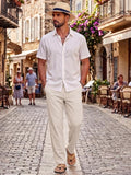 Casual Summer Cotton Linen Drawstring Pants (US Only)