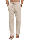 Casual Linen Blend Vacation Yoga Pants (US Only)