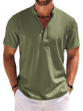 Lässiges Henley-Shirt mit Stehkragen (nur USA)