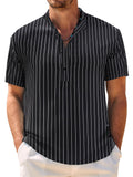 Lässiges, atmungsaktives Hawaii-Henley-Shirt (nur USA)