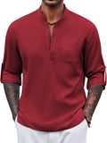Casual Summer Vacation Henley Shirt (US Only)