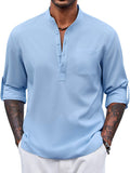 Casual Summer Vacation Henley Shirt (US Only)