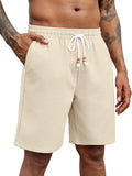 Casual Drawstring Linen Blend Shorts (US Only)
