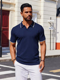 Casual Old Money Knit Polo Shirt (US Only)