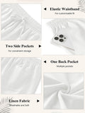 Casual Linen Blend Vacation Yoga Pants (US Only)