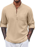 Casual Summer Vacation Henley Shirt (US Only)