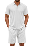 Fashion Polo Shirt Shorts Set (US Only)