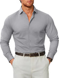 Stretch Wrinkle Free Long Sleeve Button Down Shirt (US Only)