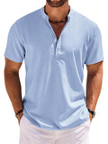 Lässiges Henley-Shirt mit Stehkragen (nur USA)