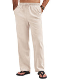 Sumer Linen Blend Beach Yoga Trousers (US Only)