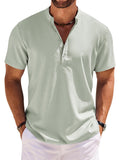 Lässiges Henley-Shirt mit Stehkragen (nur USA)