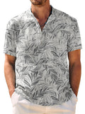 Lässiges, atmungsaktives Hawaii-Henley-Shirt (nur USA)