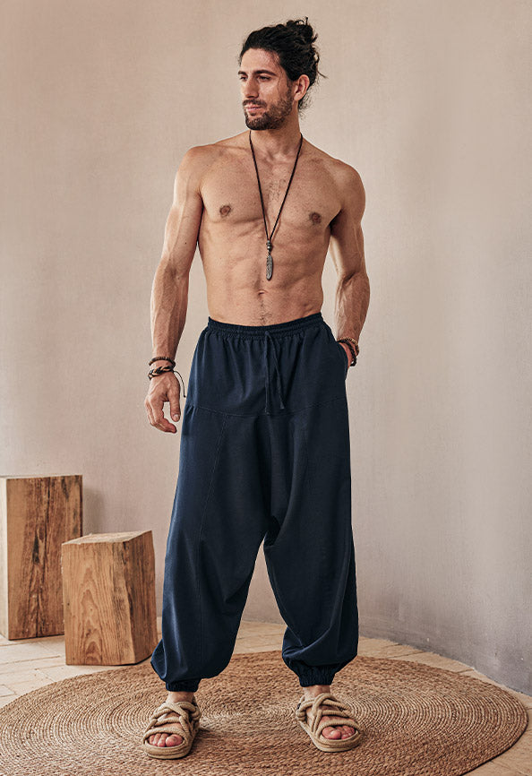 Cozy Linen Blend Harem Pants