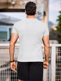 Stretch Pit Stripe Gym T-shirt (US Only) T-shirt coofandy 
