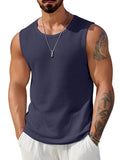 Casual Waffle Knit Muscle Tank Top (US Only)