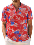 Lässiges, atmungsaktives Hawaii-Henley-Shirt (nur USA)
