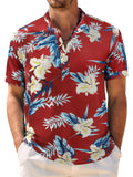 Lässiges, atmungsaktives Hawaii-Henley-Shirt (nur USA)