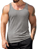 Gym Muscle Ribbed Knit Tank Top (US Only)