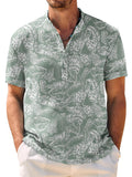 Lässiges, atmungsaktives Hawaii-Henley-Shirt (nur USA)