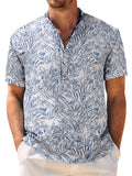 Lässiges, atmungsaktives Hawaii-Henley-Shirt (nur USA)