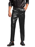 Stylish Metallic Shiny Pants Pants coofandy 