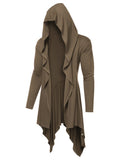 Casual Lightweight Hooded Cardigan (US Only) Cardigans coofandy Brown XS 