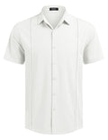 Cuban Short Sleeve Shirt (US Only) Shirts coofandy White S 