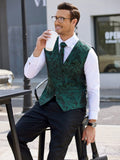 Paisley Vest Tux Set (US Only) Vest coofandy 