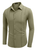 Casual Long Sleeve Button Down Shirt (US Only) Shirts coofandystore 