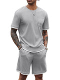 Athletic Gym Short Sleeve Sport Set (Us Only) Sports Set Coofandy&