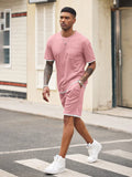 Athletic Gym Short Sleeve Sport Set (Us Only) Sports Set Coofandy&