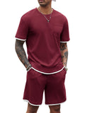 Athletic Gym Short Sleeve Sport Set (Us Only) Sports Set Coofandy&