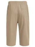 Casual Linen 3/4 Beach Yoga Shorts (US Only) Shorts coofandy 