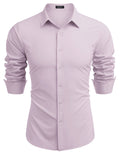 Casual Regular Fit Dress Shirt (US Only) Shirts coofandy Pink S 