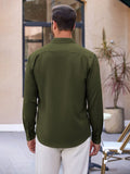 Casual Button Down Pleated Shirts (US Only) Shirts & Polos coofandy 