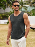 Casual Hollow Knited Tank Top (US Only) Tank Tops coofandy 