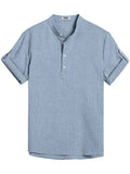 Summer Essential Linen Henley Shirt (US Only) Shirts coofandy 