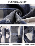 Casual Flannel Plaid Shirt Jacket (US Only) Jackets coofandy 